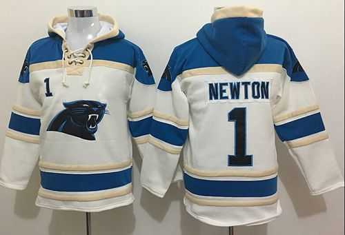 Nike Carolina Panthers #1 Cam Newton White Sawyer Hooded Sweatshirt NFL Hoodie,We sell and wholesale Nike Carolina Panthers #1 Cam Newton White Sawyer Hooded Sweatshirt NFL Hoodie on line form chian!